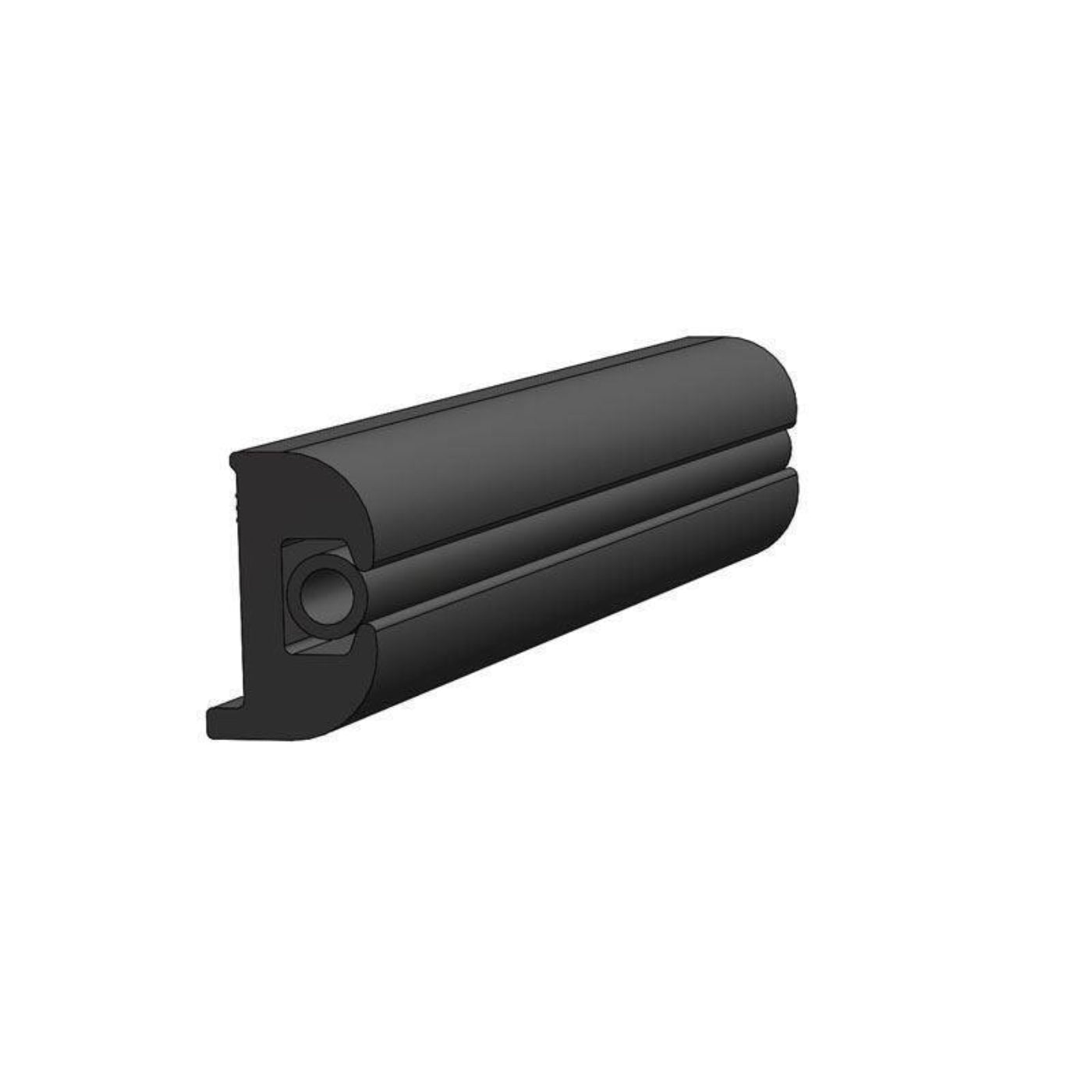 TACO Marine 1-1/16" X 11/16" Black Flexible Rub Rail Kit - V11-0809BBK50-2
