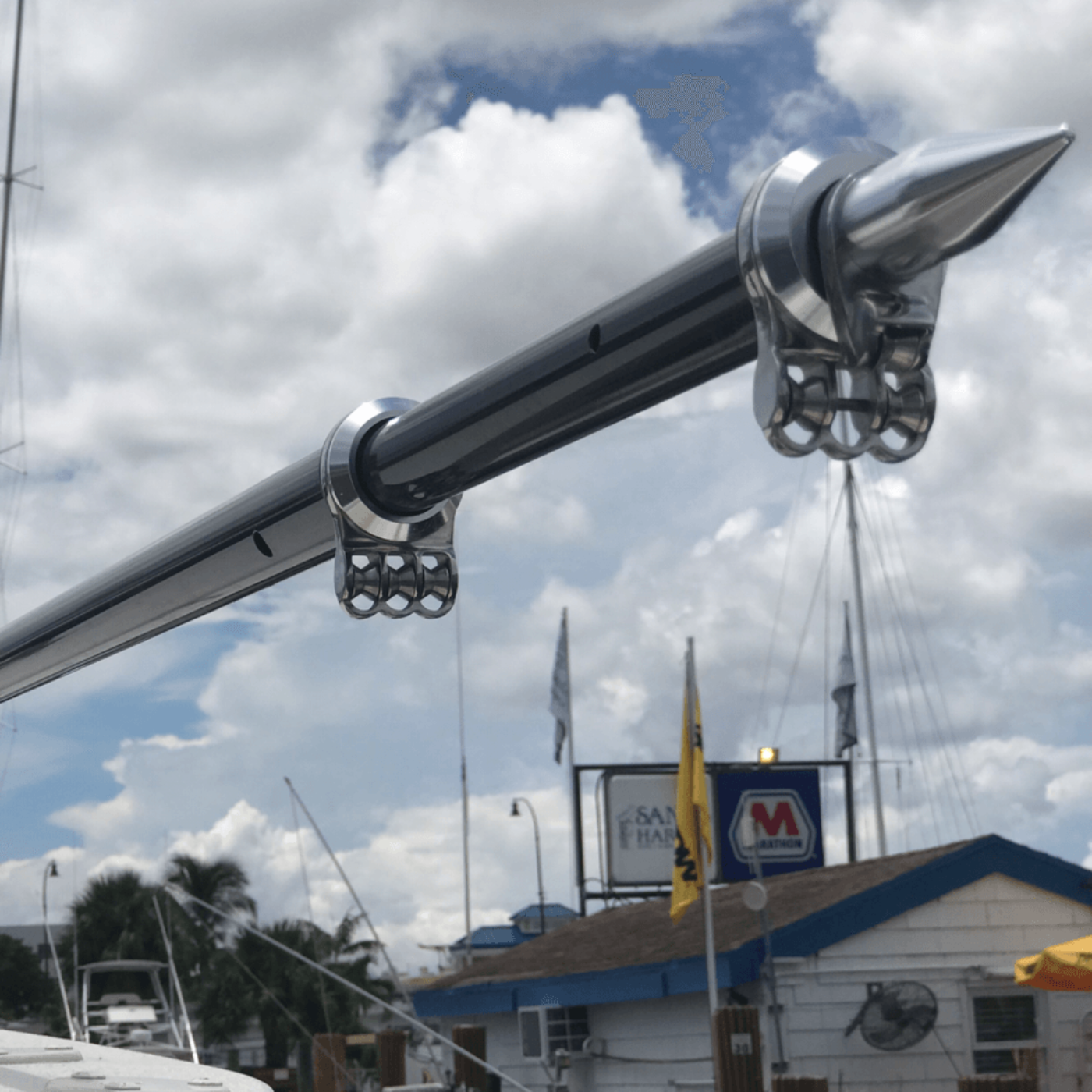 TACO Marine PAIR 24' Carbon Fiber Tele-Outrigger Poles, - OT-4240CF