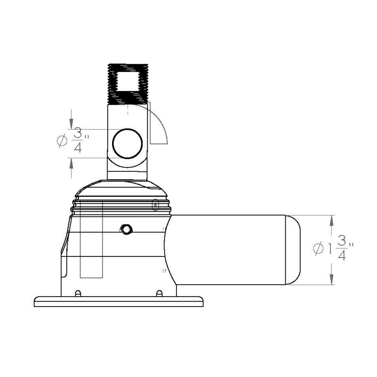 TACO Grand Slam Black Out Series Electric Masthead Anchor Light - GS-950BHC
