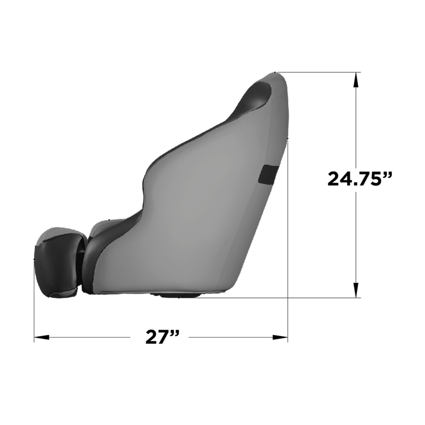 TACO Marine Limited Edition Anclote Bucket Seat, Ivory & Marble - BA1-25-OBS