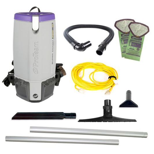 Proteam Supercoach Pro 10QT, Backpack Vacuum, 12lbs - 107744