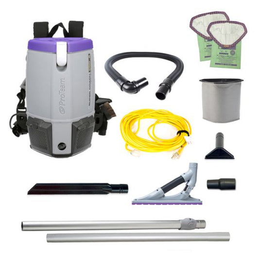 Proteam Supercoach Pro 6QT, Backpack Vacuum, 11.6lbs - 107742
