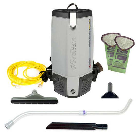 Proteam Stratus Super Coach Pro, Backpack Vacuum, 10QT, w/ 107250 Tool Kit, 12lbs - 107473