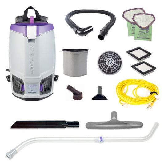 Proteam Gofit 6QT Plus, Backpack Vacuum, 12.9lbs - 107737