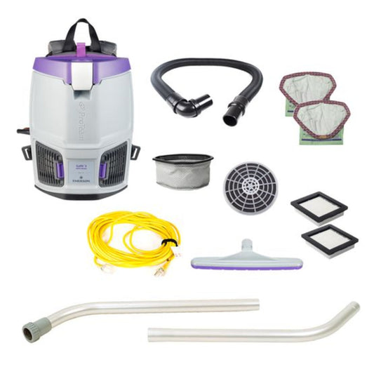 Proteam GoFit 3QT, Backpack Vacuum, 11.4lbs - 107747