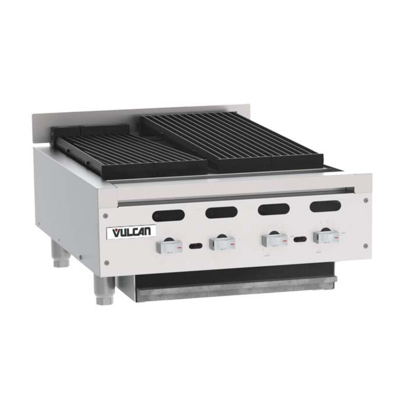 Vulcan VACB25 25" Heavy-Duty Radiant Natural Gas Charbroiler - 68,000 BTU - VACB25