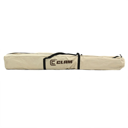 CLAM Quick-Set Pavilion 12.5 x 12.5 Foot Portable Outdoor Canopy Shelter, Tan - 136085