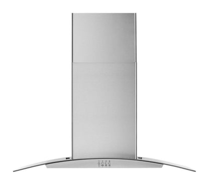 WHIRLPOOL 36" Curved Glass Wall Mount Range Hood - WVW51UC6LS