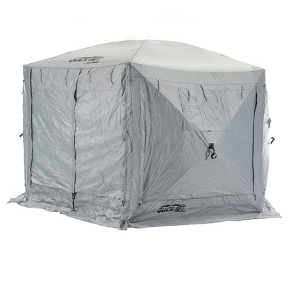 CLAM Quick-Set Pavilion 12.5 x 12.5 Foot Portable Outdoor Canopy Shelter, Gray - 154690