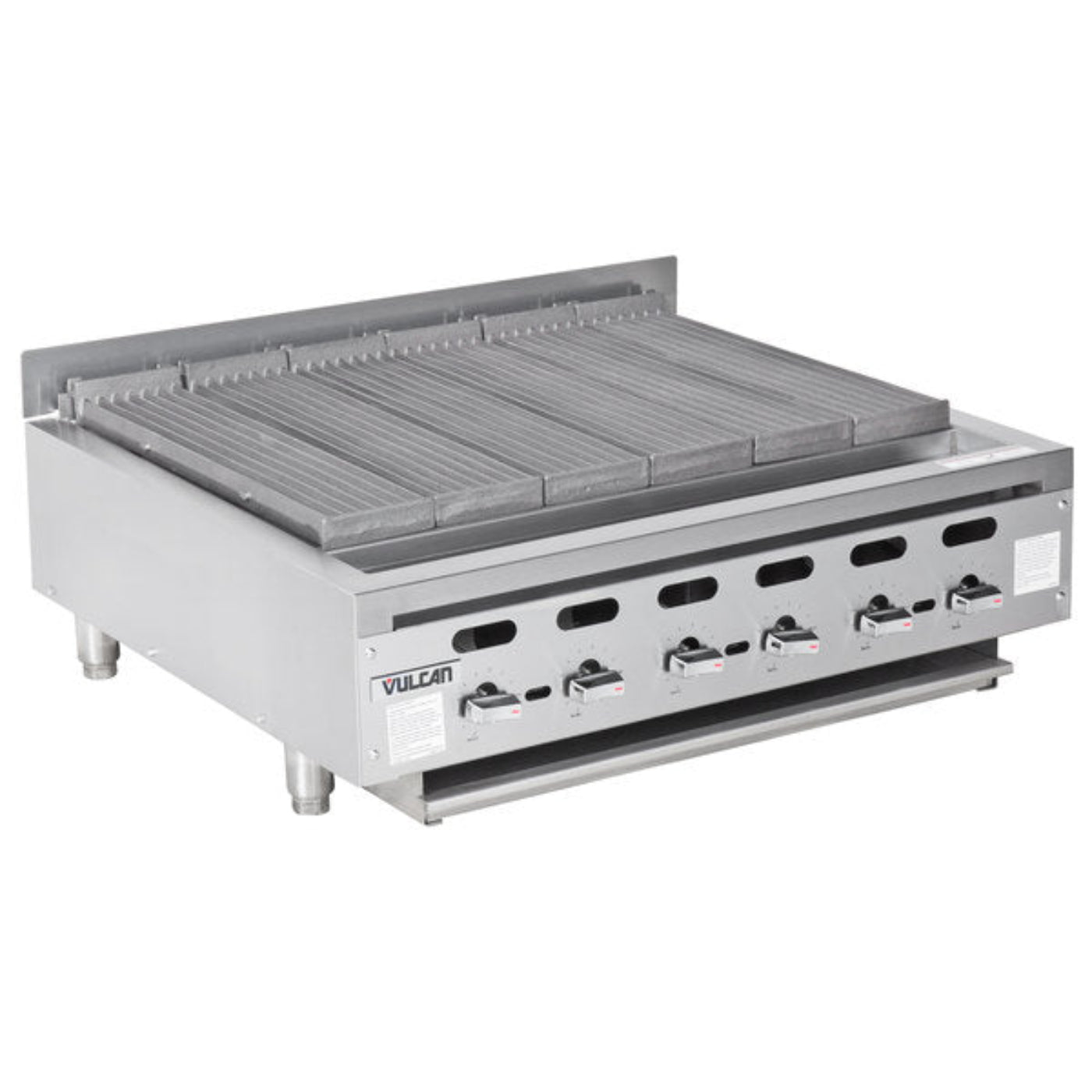 Vulcan VACB36 36" Heavy-Duty Radiant Natural Gas Charbroiler - 102,000 BTU - VACB36