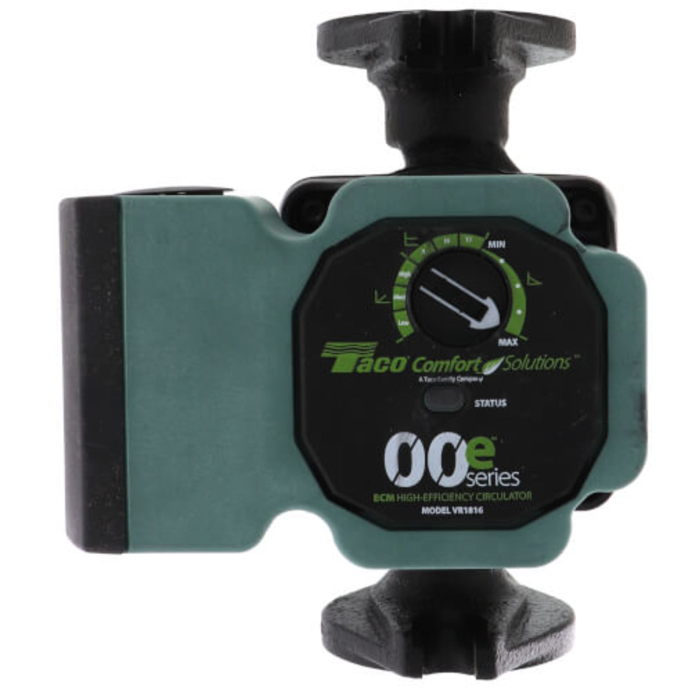 Taco VR1816HY2FC2A00 Viridian Infinitely Variable ECM High Efficiency Circulator Less Flanges Standard 120V - VR1816-HY2-FC2A00