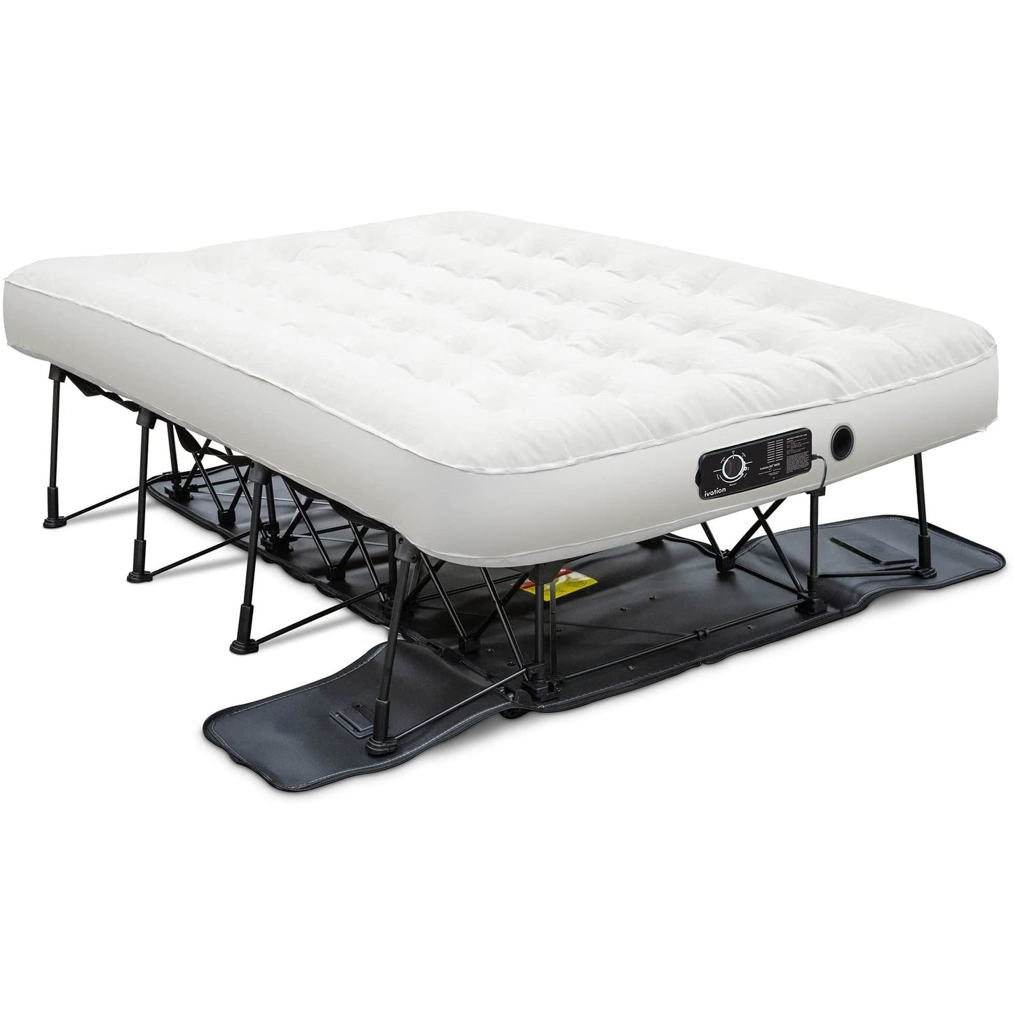 Ivation EZ-Bed Air Mattress, Full Size Air Mattress with Built In Pump & Deflate Defender - IVIAEZBFA360BG