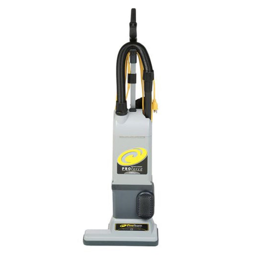 ProTeam ProForce 1500XP, Upright Vacuum, 15", 3.25QT, Bagged, Dual Motor, 50' Quick Change Cord, With Tools, HEPA, Operating Weight 18lbs - 107252