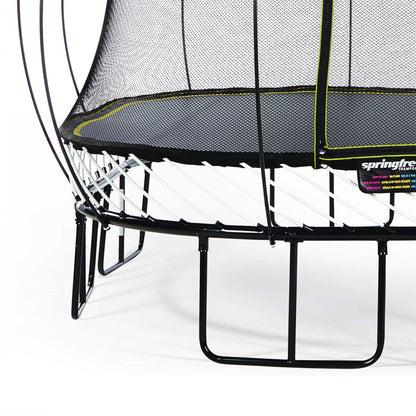 Springfree Trampoline Kids Outdoor Large Square 11 Ft Trampoline with Enclosure - 212964