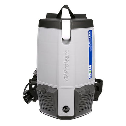 Proteam Jan-Pro Super Coach Pro 6, Backpack Vacuum, 6QT, w/ Xover Multi-Surface Two-Piece Wand Tool Kit, 11.6lbs - 107354