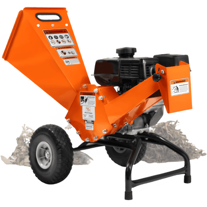 Super Handy GUO074 Mini Wood Chipper Shredder Mulcher Heavy Duty 7HP Compact Design 3" Max Cutting Capacity New