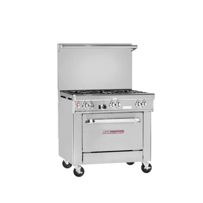 Southbend  Ultimate Gas Range 36", 4 Non-Clog Burners, 12" Manual Griddle With Cabinet Base 150,000 BTU - 4361C-1G