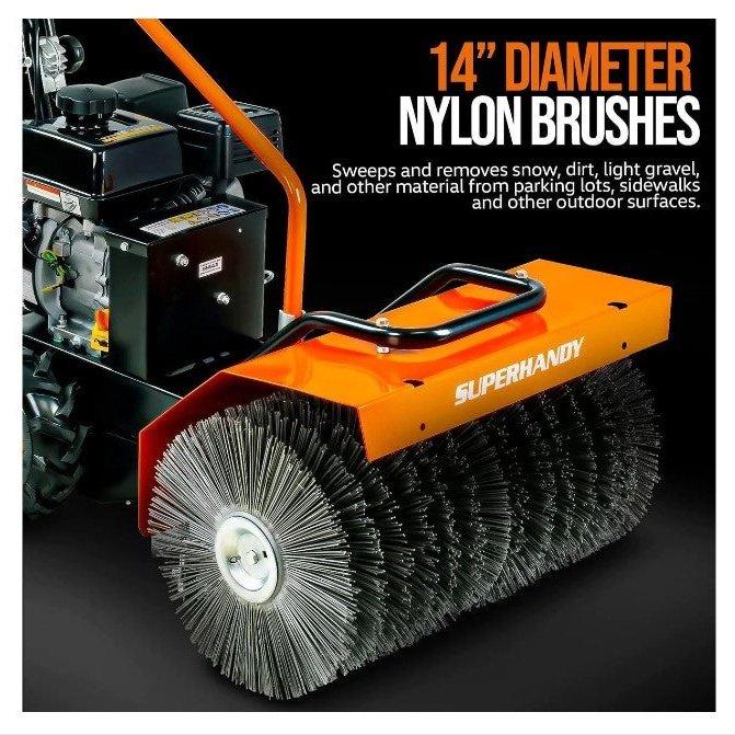 Super Handy GUT097 7HP Gas Engine 23.5" Power Sweeper New