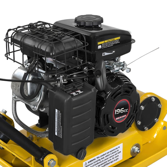 Stark USA 6.5HP Walk Behind Plate Compactor 196cc Motor Gas 21x15" Plate 350sq/f - 61028-1