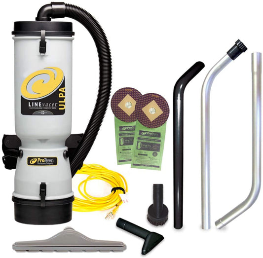 ProTeam  LineVacer ULPA, Backpack Vacuum, 10QT, ULPA, 13lbs - 107141