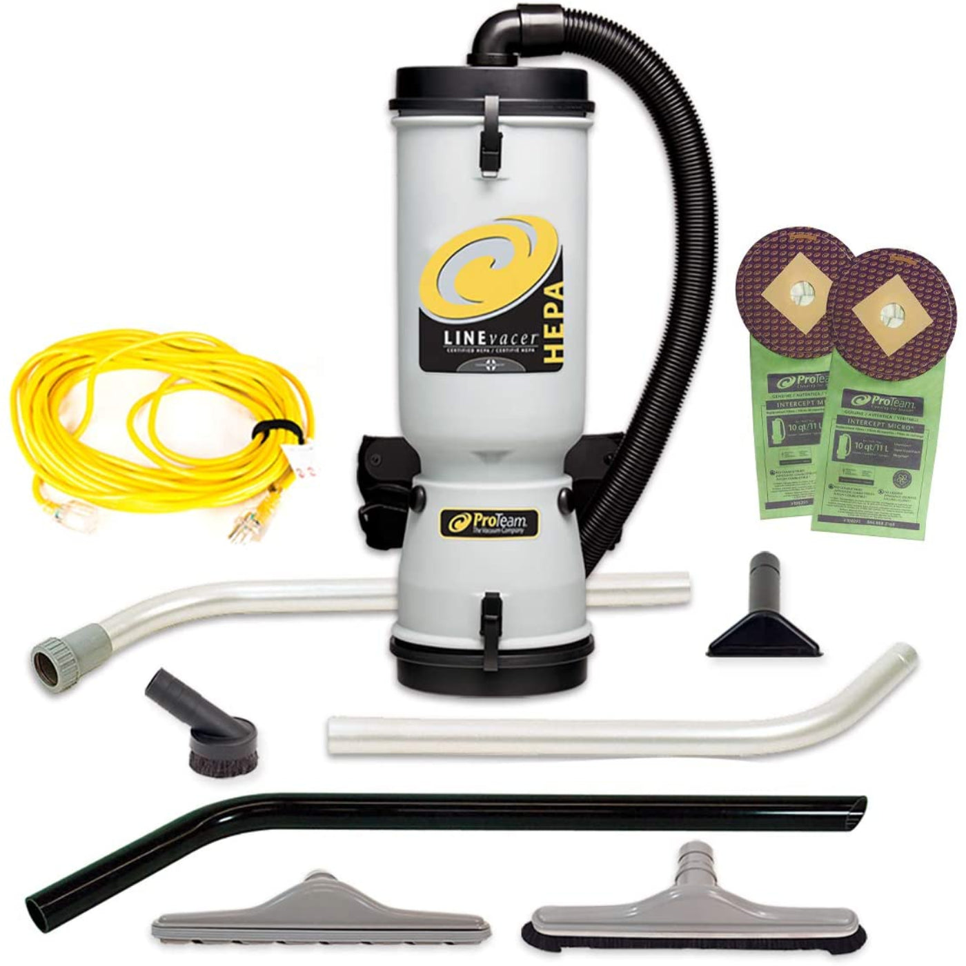 ProTeam  LineVacer ULPA, Backpack Vacuum, 10QT, ULPA, 13lbs - 107141