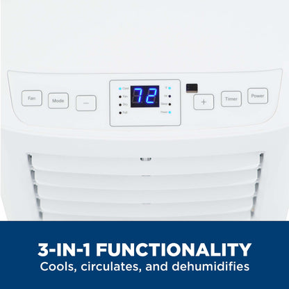 GE APPLIANCES APFD05JASW GE(R) 5,100 BTU Portable Air Conditioner with Dehumidifier and Remote, White - APFD05JASW-KT