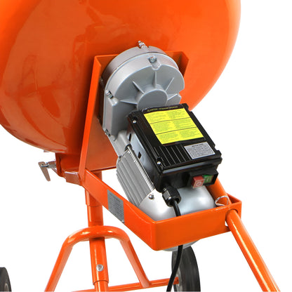 Stark USA Portable 5.0 Cu Ft Electric Cement Mixer Stucco Mortar Concrete 1/2HP - 67001