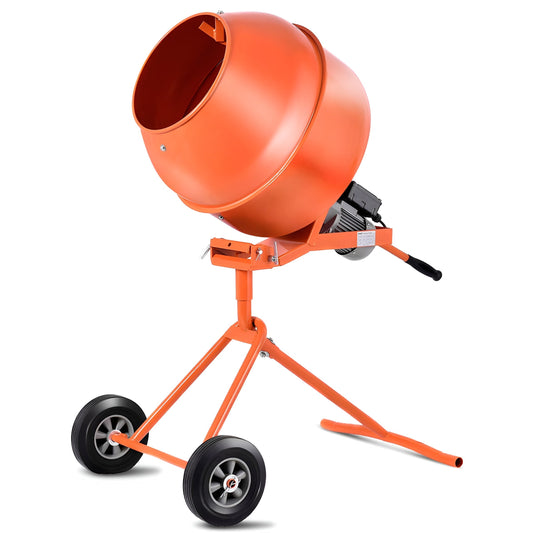 Stark USA Portable 5.0 Cu Ft Electric Cement Mixer Stucco Mortar Concrete 1/2HP - 67001