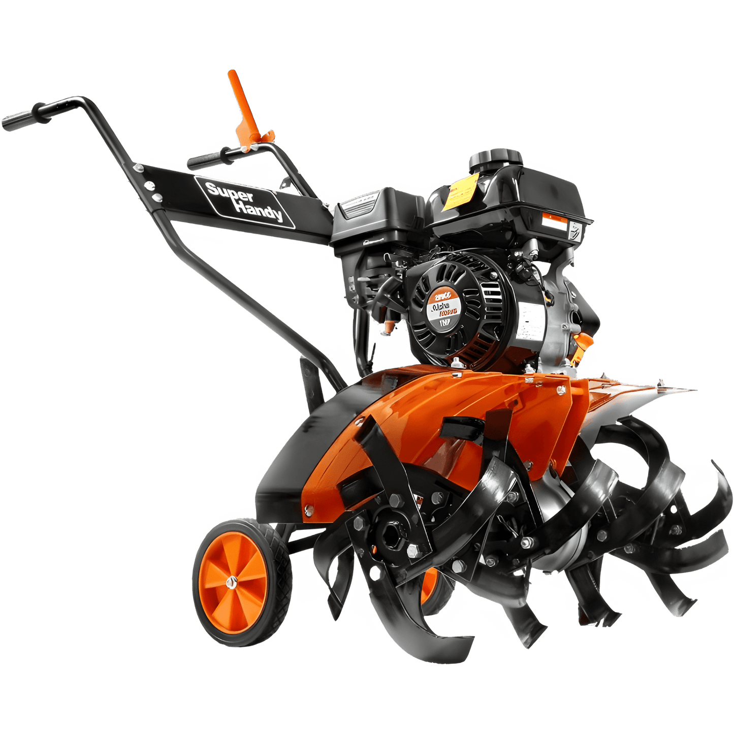 Super Handy GUO093 RotoTiller Cultivator 27” Width 7HP 209cc 4 Stroke Gas Motor 6 Steel Adjustable Tines New