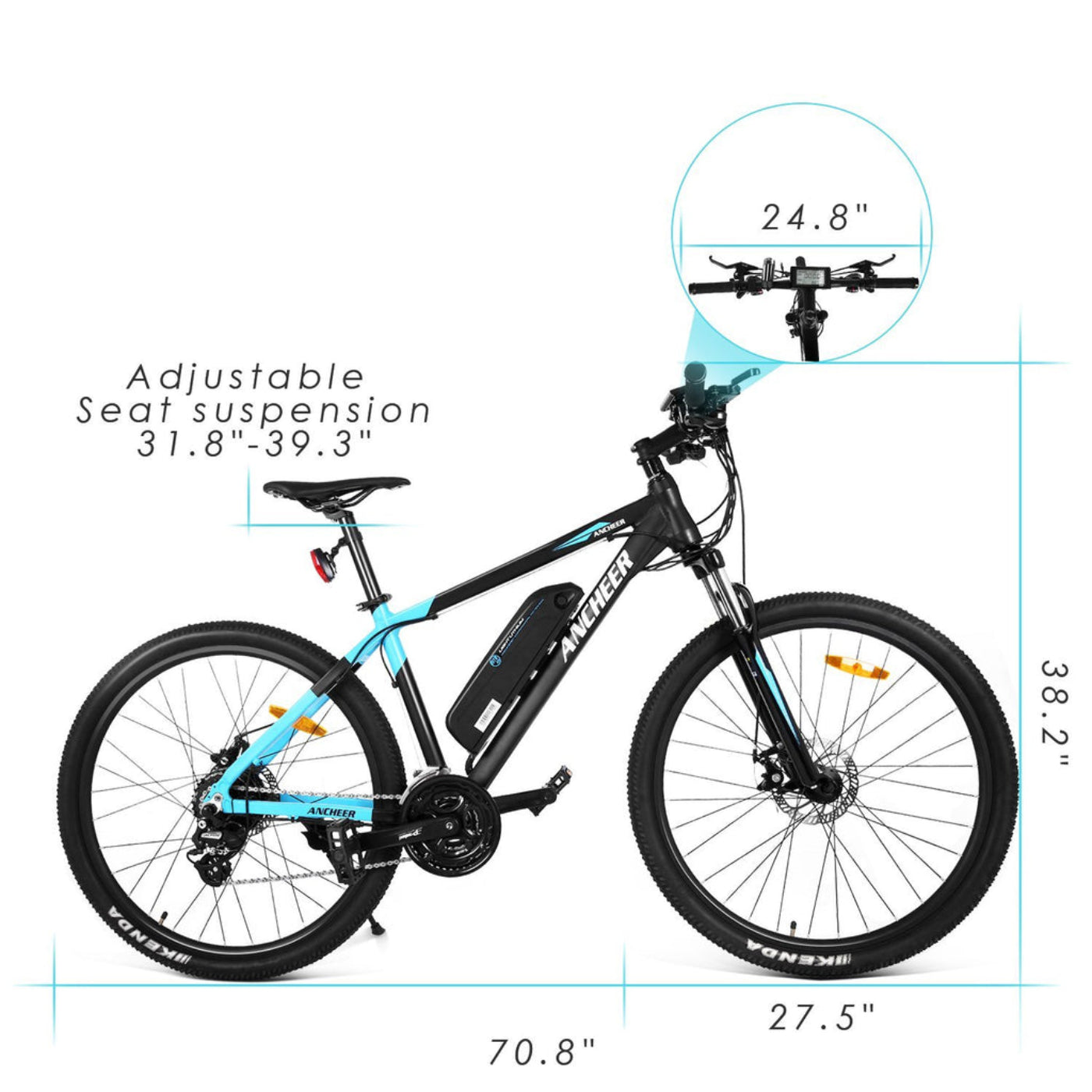Ancheer 27.5″ Wheel 350W Electric Mountain Bike - SKU_1738865978295_844
