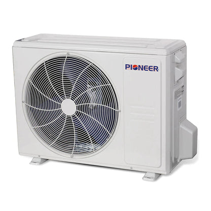Pioneer 9,000 BTU 20 SEER 8-Way Compact Cassette Mini-Split Air Conditioner Heat Pump System with 10 ft. Line Sets - CYB009GMFILCAD-10
