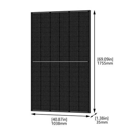 410 Watt Monocrystalline Solar Panel (4 Packs) With Solar Panel Mount Rack - Backyard Provider