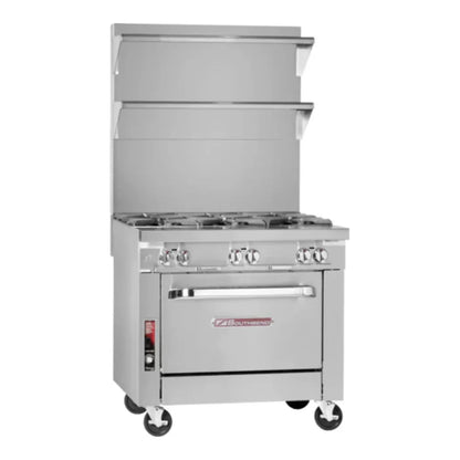 Southbend Platinum, P48A-BBBB Gas Range , 48” 8 Non-Clog Burners With Convection Oven 325000 Total Btu - P48A-BBBB