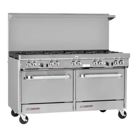 Southbend  S-Series, Gas Range , 60”, 10 Non-Clog Burners With Standard Oven Natural Gas, 315000 Total Btu - S60DC