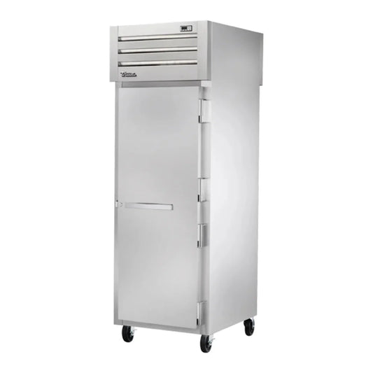 True 27 1/2" Spec Series Aluminum Stainless Steel Full Height Insulated Mobile Heated Cabinet with 3 Pan Capacity, Silver,208-230v/1ph -  STA1HPT-1S-1S