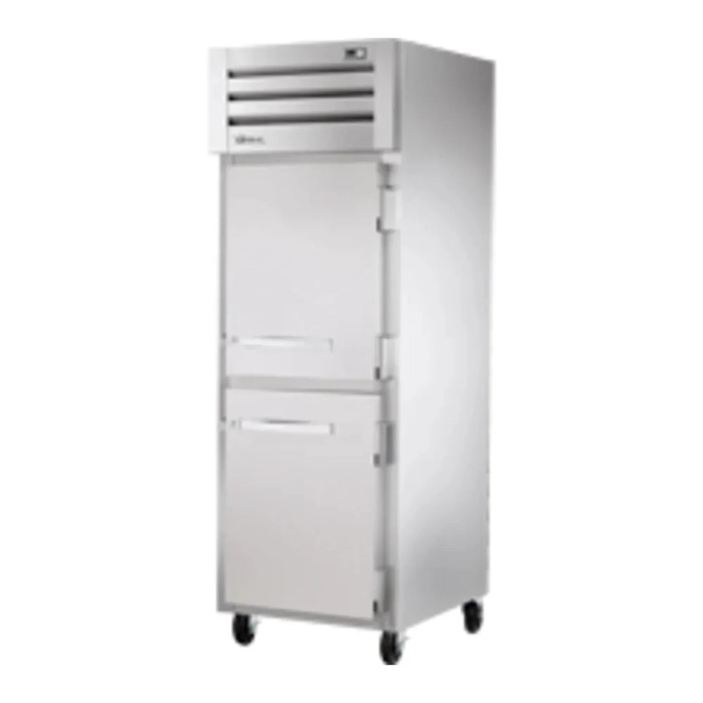 True 27 1/2" Spec Series Stainless Steel  Reach-In Refrigerator with One Section and 2 Right Hinge Solid Doors, Silver, 115v/1ph -  STR1R-2HS-HC