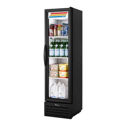 True 19 1/4" Aluminum One Section Reach In Refrigerator, 1 Right Hinge Glass Door, 115v/1ph -  T-11G-HC-TSL01