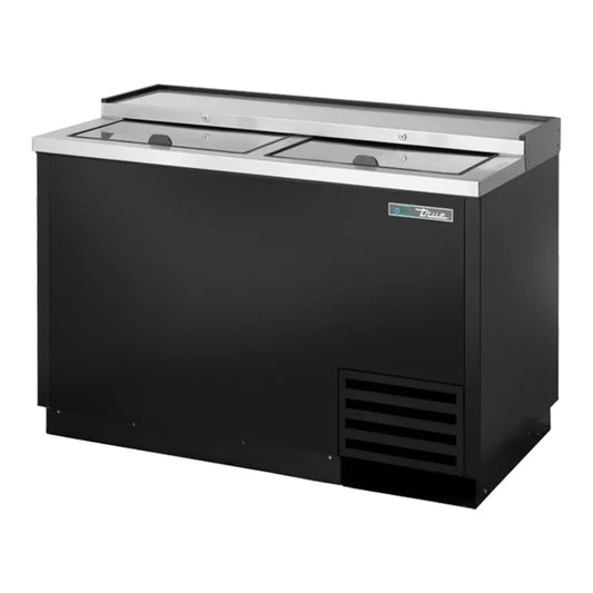 True 49 1/2" Forced Air Bottle Cooler with (396) 12 oz Bottles Capacity, Lid Locks, 115v/1ph -  TD-50-18-HC