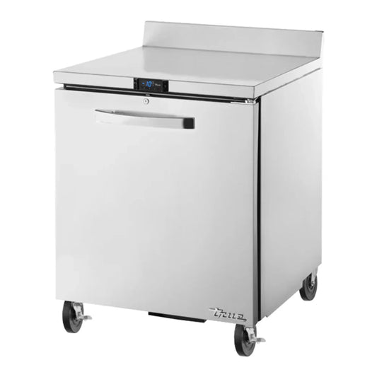 True 27 5/8" TUC/TWT Series Worktop Freezer with 1 Section & 1 Right Hinge Door and 3 9/16" Backsplash, 115v/1ph - TWT-27F-HC