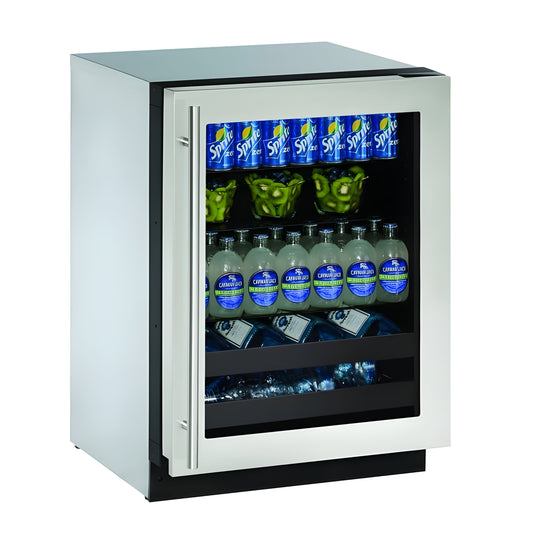 U-Line - 24" 2000 Series Beverage Center - 2224BEV - U-2224BEVS-00B