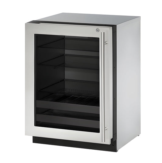U-Line - 24" 2000 Series Beverage Center - 2224BEV - U-2224BEVS-00B
