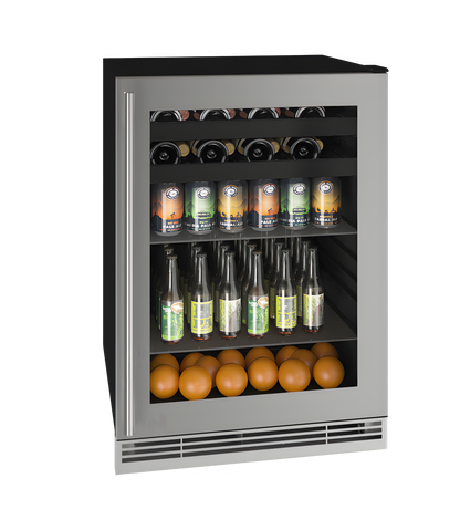 U-Line - 24" 1 Class Convertible Freezer - 115V - HFZ124 - UHFZ124-SS01B