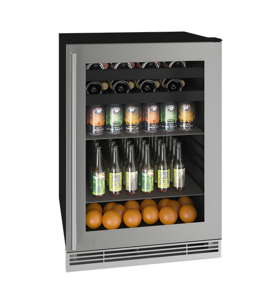 U-Line - 24" 1 Class Convertible Freezer - 115V - HFZ124 - UHFZ124-SS01B