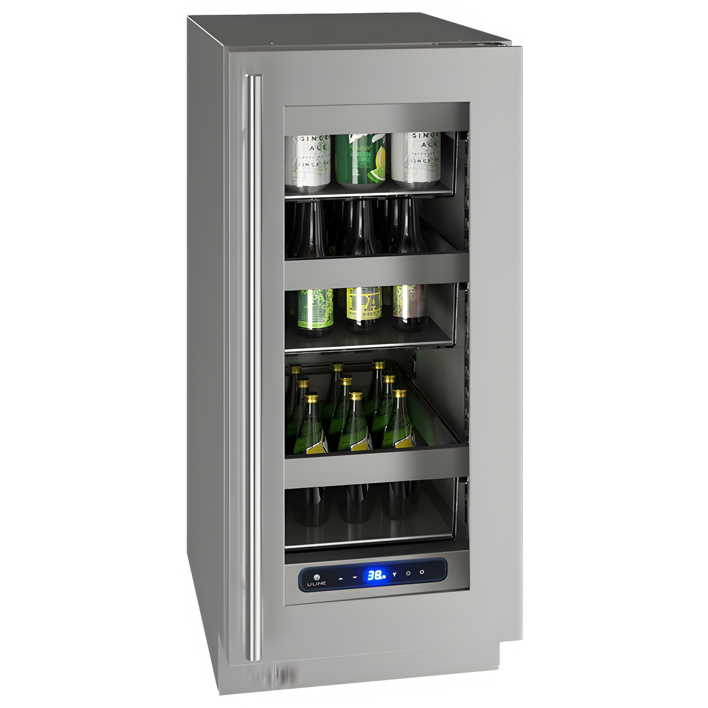 U-Line - 15" 5 Class Slide & Secure™ Refrigerator - HRE515 - UHRE515-SS01A