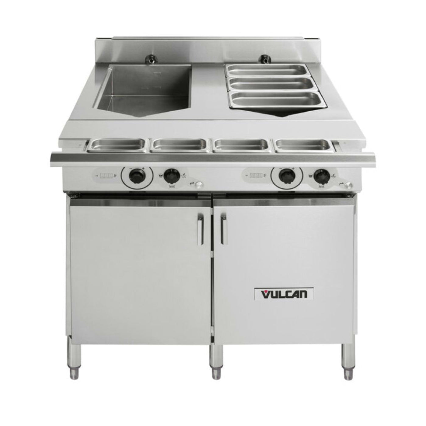 Vulcan VCS36D Double Tank 36" Versatile Chef Station / Multifunctional Cooker - 208/240V - VCS36D