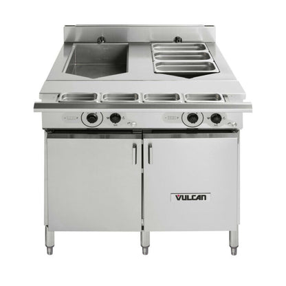 Vulcan VCS36D Double Tank 36" Versatile Chef Station / Multifunctional Cooker - 208/240V - VCS36D