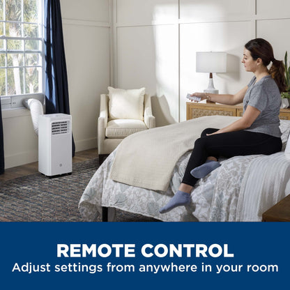 GE APPLIANCES APFD05JASW GE(R) 5,100 BTU Portable Air Conditioner with Dehumidifier and Remote, White - APFD05JASW-KT