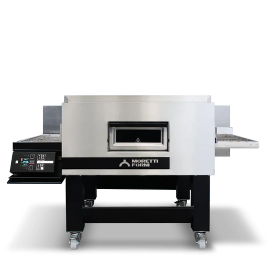 AMPTO Electric Conveyor Pizza Oven, 81"W x 60"D x 48-1/4"H, 25-3/4"W belt, single deck - TT96E1