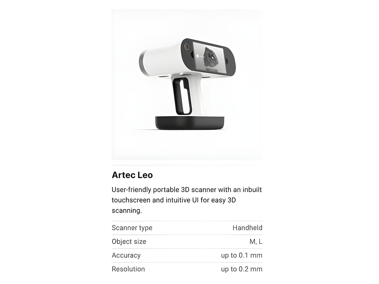 Artec Leo 3D Scanner Premium Pack