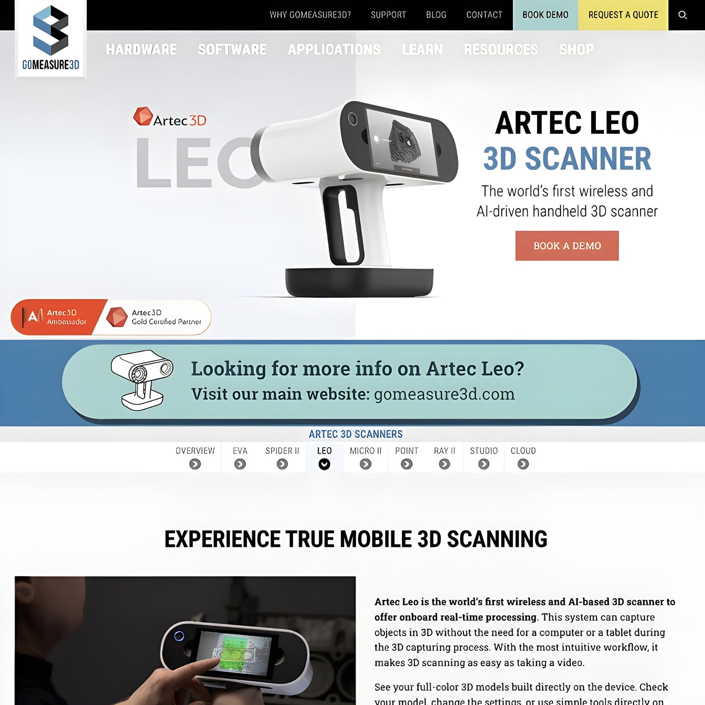 Artec Leo 3D Scanner Premium Pack (EDU)